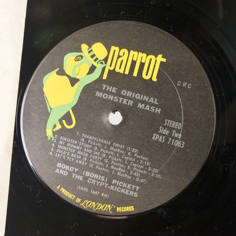 BOBBY BORIS PICKETT: Original Monster Mash US Parrot Orig CRC &rsquo;73 Rock Vinyl LP