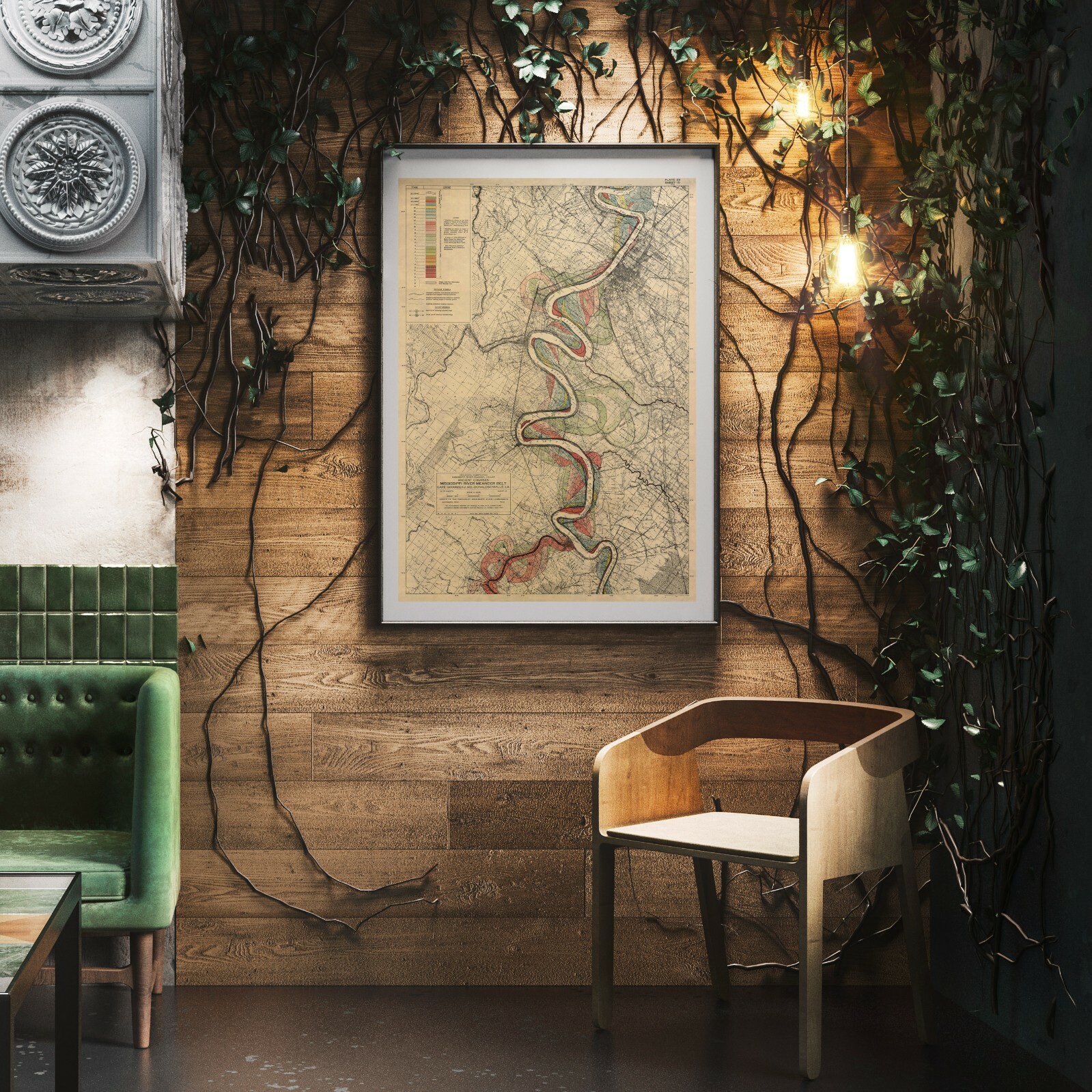 Baton Rouge, Mississippi River, Meander Belt, Harold Fisk Map, Page 22 Sheet 15