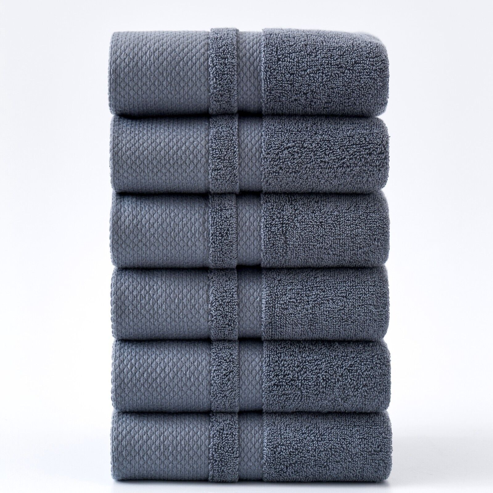 6 Pack Cotton Hand Towels   16 X 28 Inches