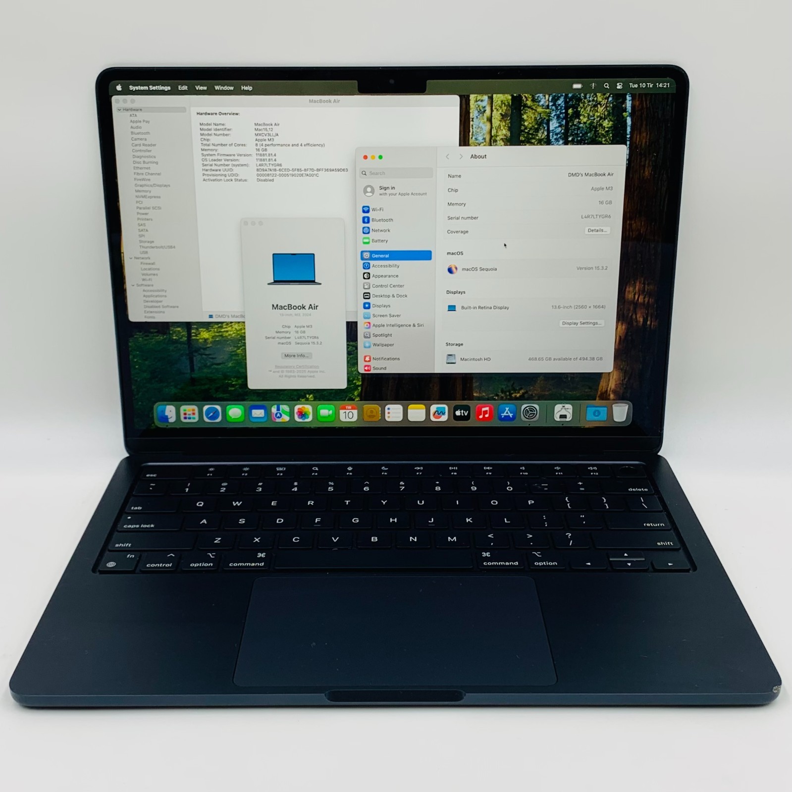 Apple MacBook Air M3 (13-inch, 2024) 16GB RAM 512GB SSD