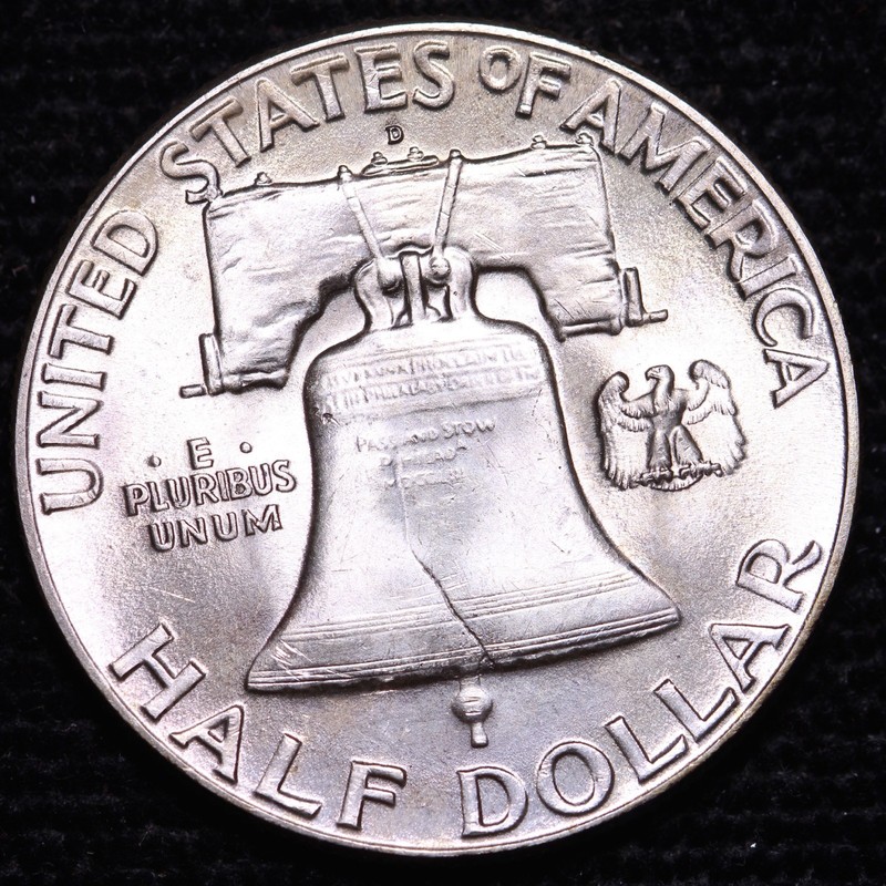 BU 1948-D Franklin Half Dollar W/ Nice Color      R9GCF