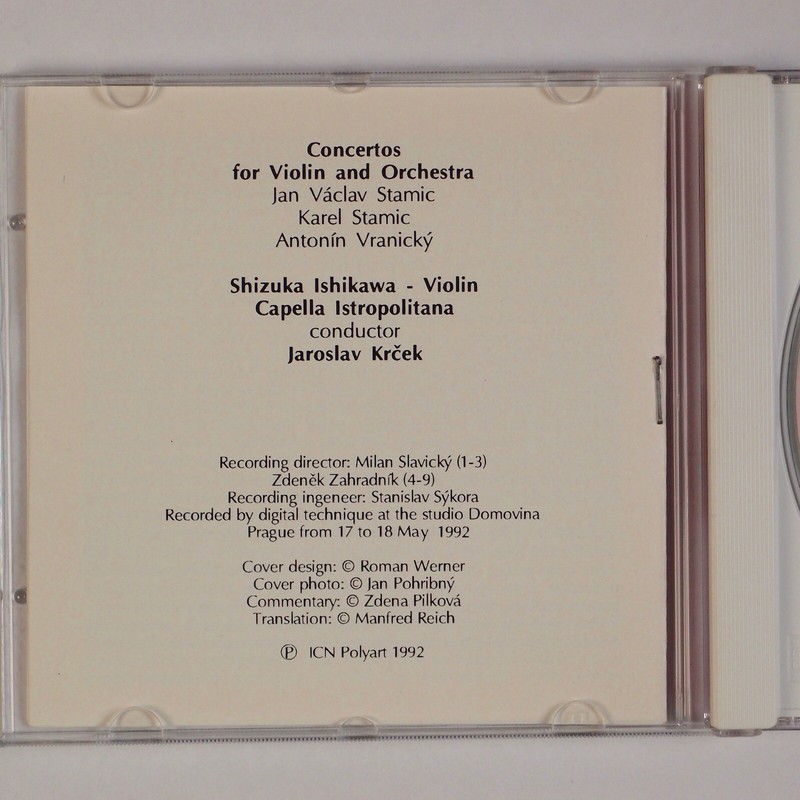 SHIZUKA ISHIKAWA: Violin Concertos ICN Polyart 1992 Scarce CD