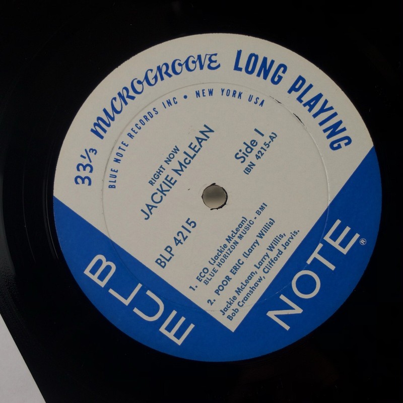 JACKIE McLEAN: Right Now! US Blue Note 4215 OG NY USA Jazz Vinyl