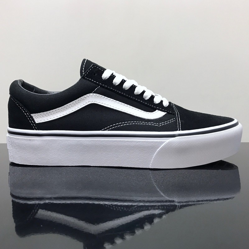 vans old skool platform bianche