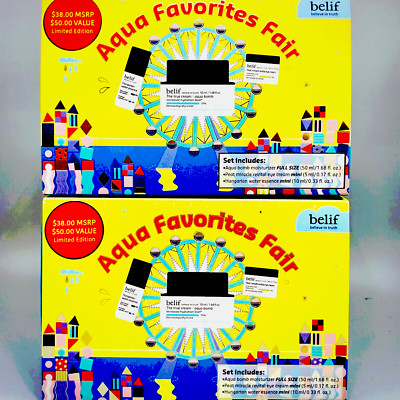 Belif Aqua Favorites Fair Set | Hungarian Essence Aqua Bomb Moisturizer 2PK 1/26