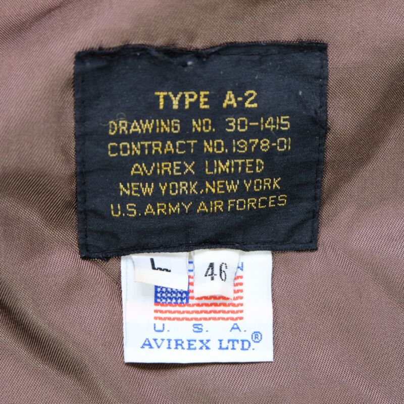 Rare Vintage AVIREX Type A-2 U.S. Army Air Force Flyers Rare Vintage AVIREX Type A-2 U.S. Army Air Force Flyers
