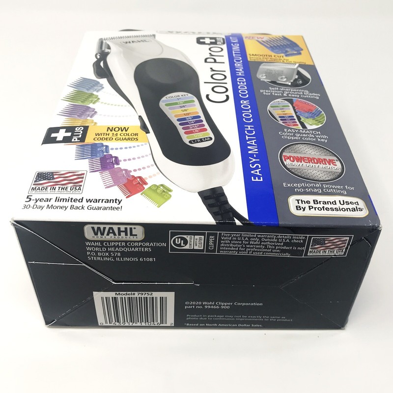 WAHL Professional CLIPPERS Trimmer Hair Cutting Kit Tool Machine Color Pro FAST