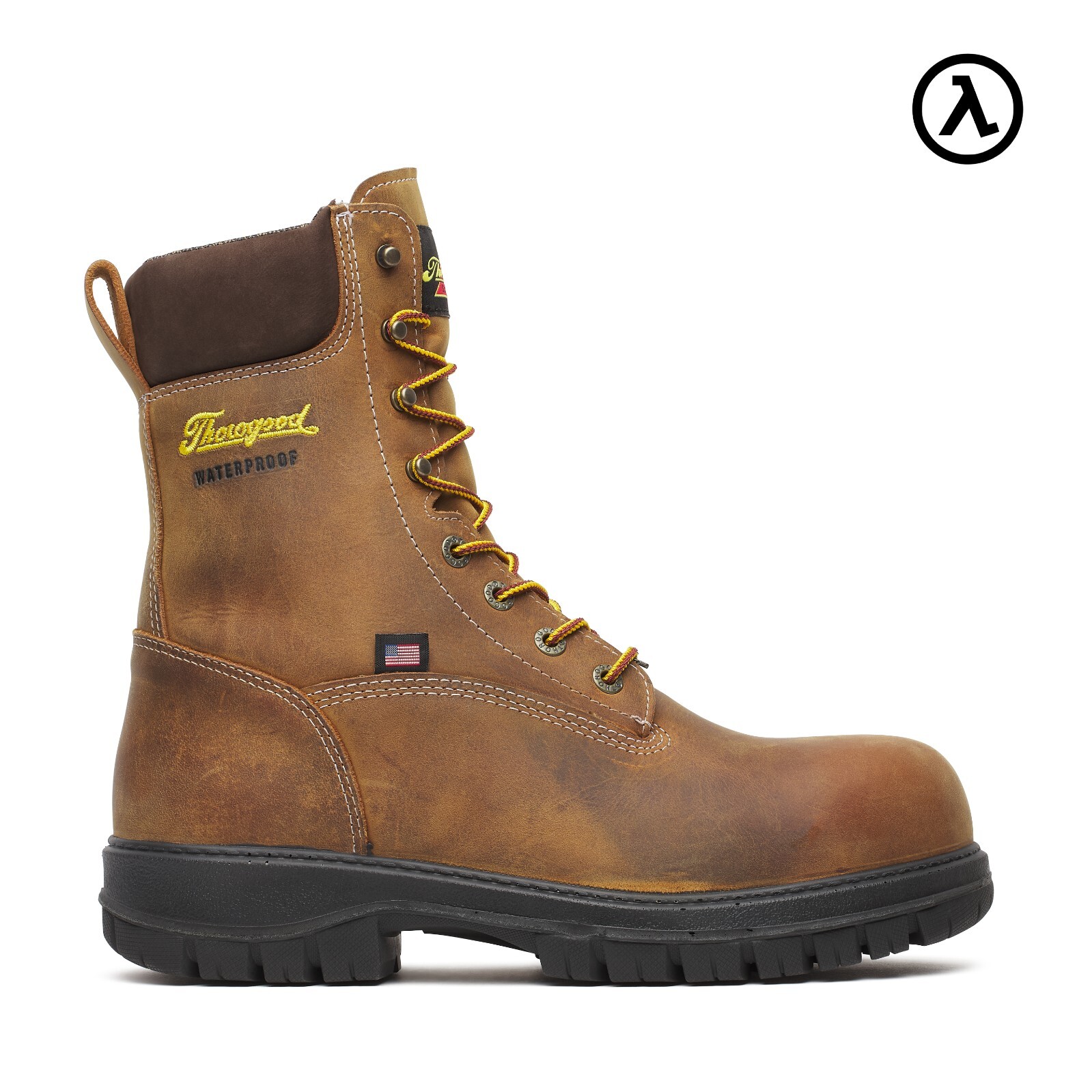Pre-owned Thorogood Genesis Series 8″ Chestnut Nano Safety Toe Waterproof Boot 804-4249 In Brown