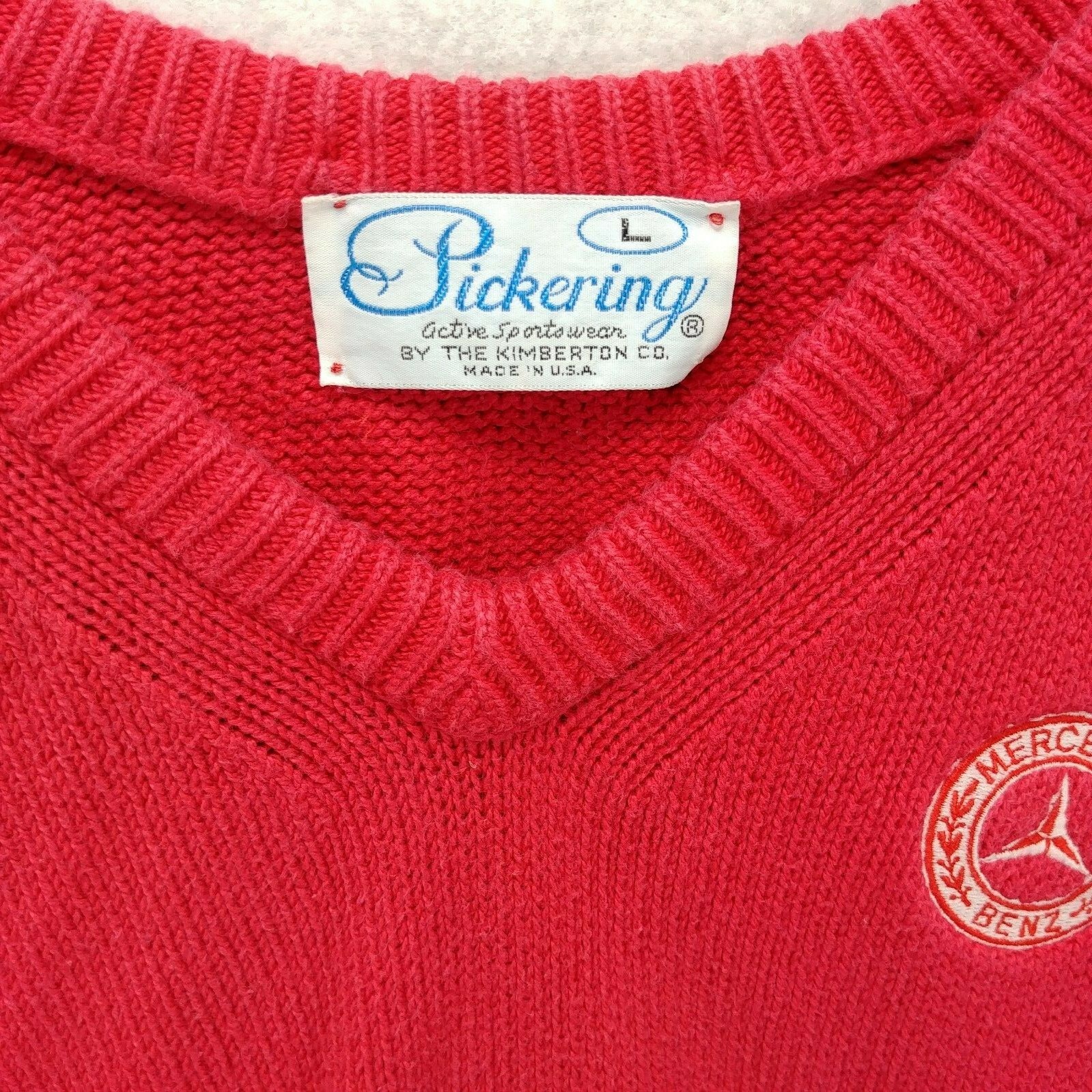 Pickering Active Sportswear by the Kimberton Co Mercedes Benz VTG Knit Sweater