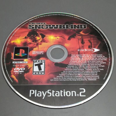 Project Snowblind - Playstation 2 PS2 - Disc Only