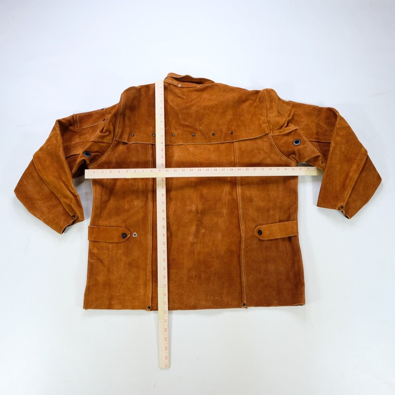 ジャケット・アウター 00s Welder Suede Jacket Rare Vintage STEINER Weld-Cool Welding Button Front Suede