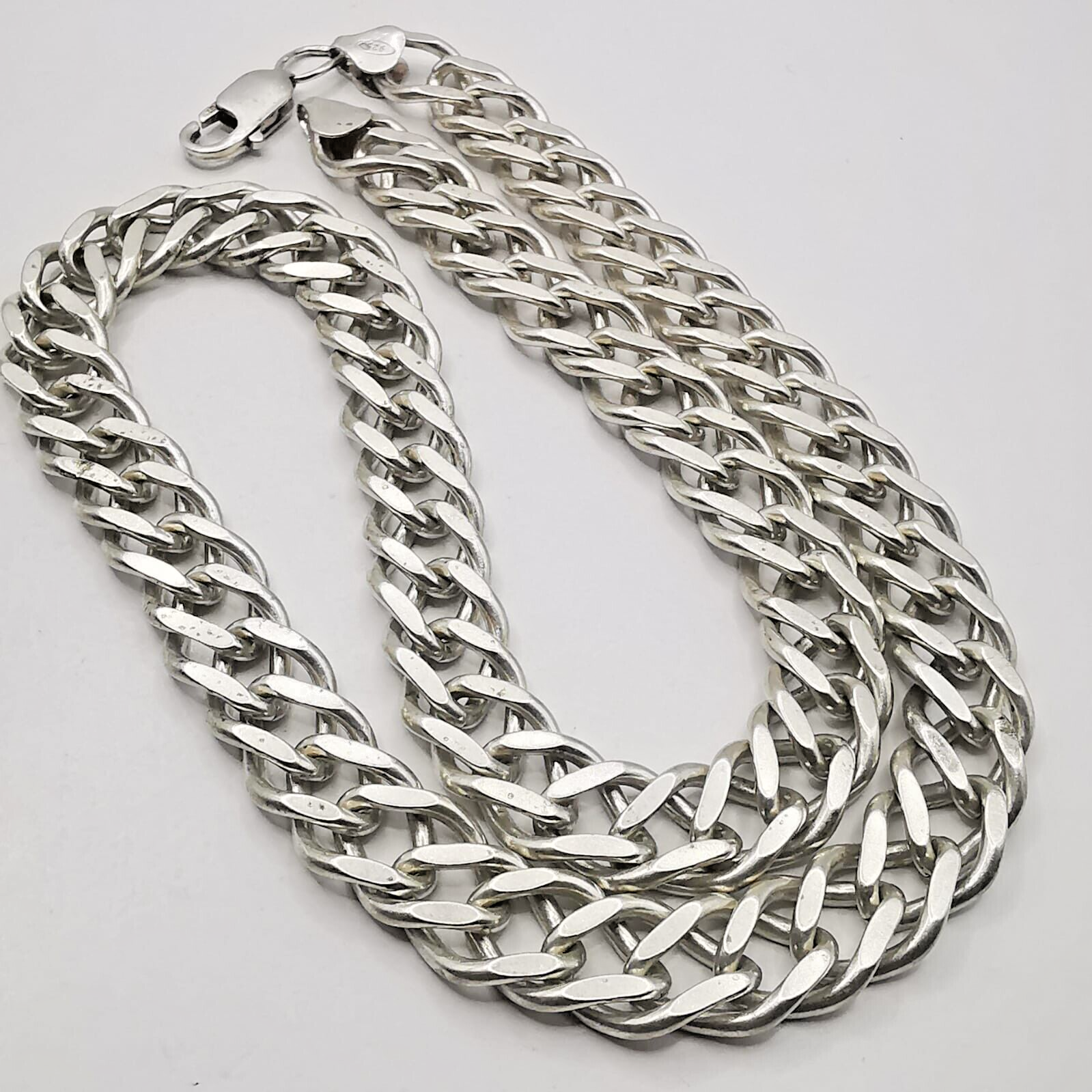 アクセサリー Vintage Silver Oval Heavy Chain Necklace Nina Ricci Oval Link Silver Tone Chain Necklace Vintage. For