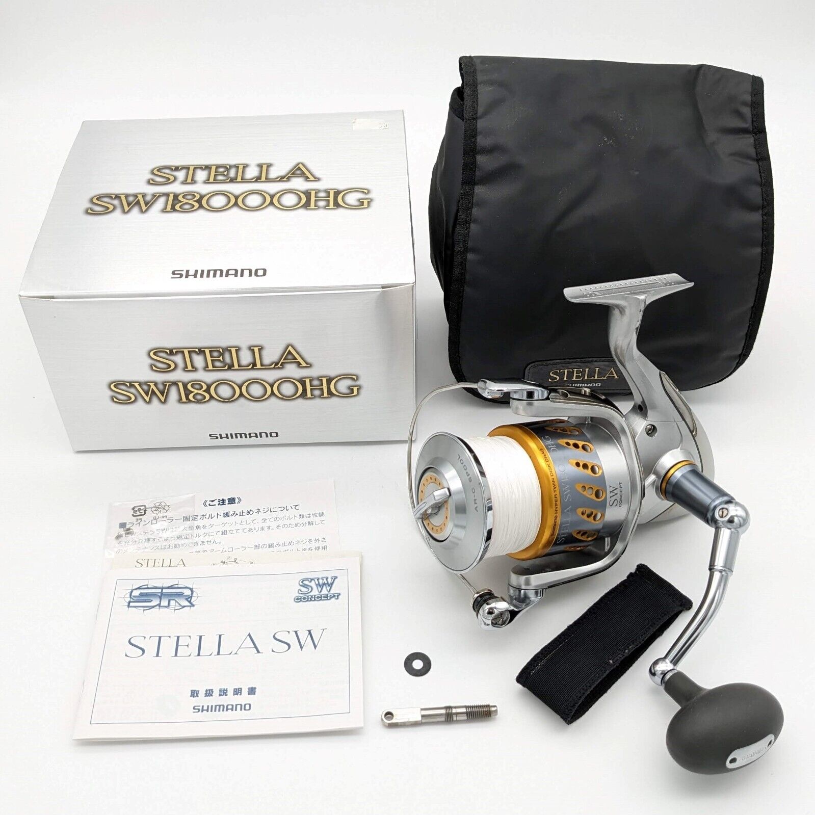 SHIMANO 08 STELLA SW18000HG Left and Right handle SPINNING REEL Saltwater japan SHIMANO 08 STELLA SW18000HG Left and Right handle SPINNING REEL Saltwater japan
