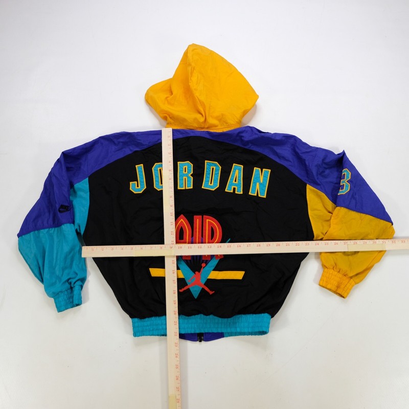 Rare AIR JORDAN #23 Spell Out Color Block Windbreaker Jacket Rare AIR JORDAN #23 Spell Out Color Block Windbreaker Jacket