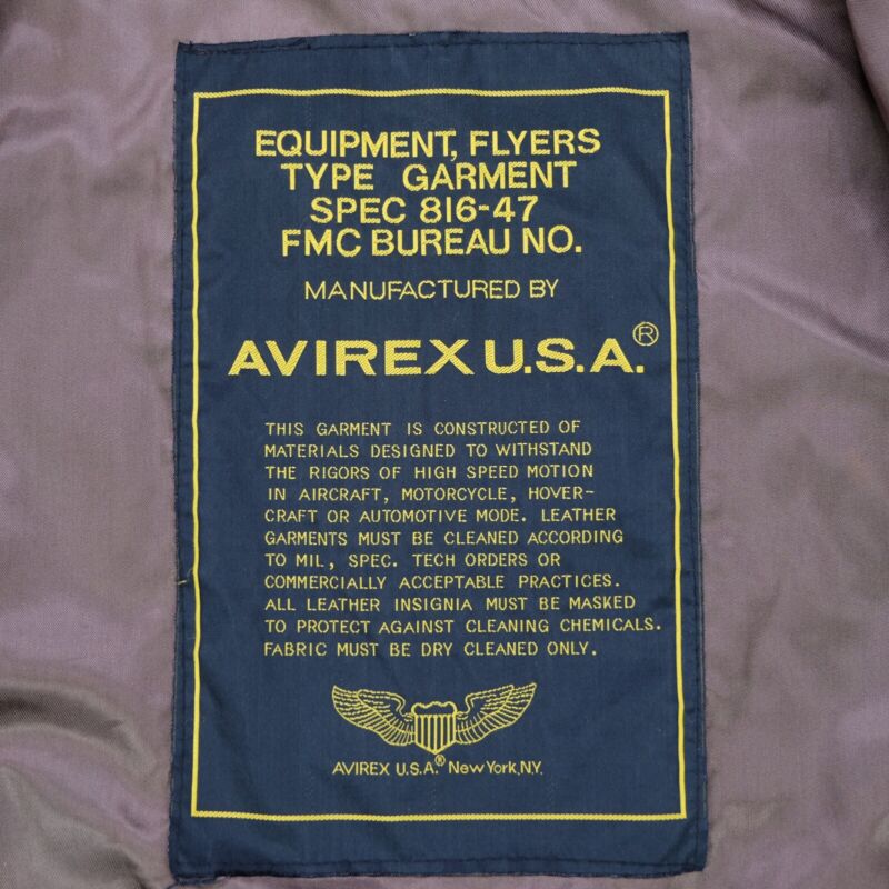 Rare Vintage AVIREX Type A-2 U.S. Army Air Force Flyers Rare Vintage AVIREX Type A-2 U.S. Army Air Force Flyers