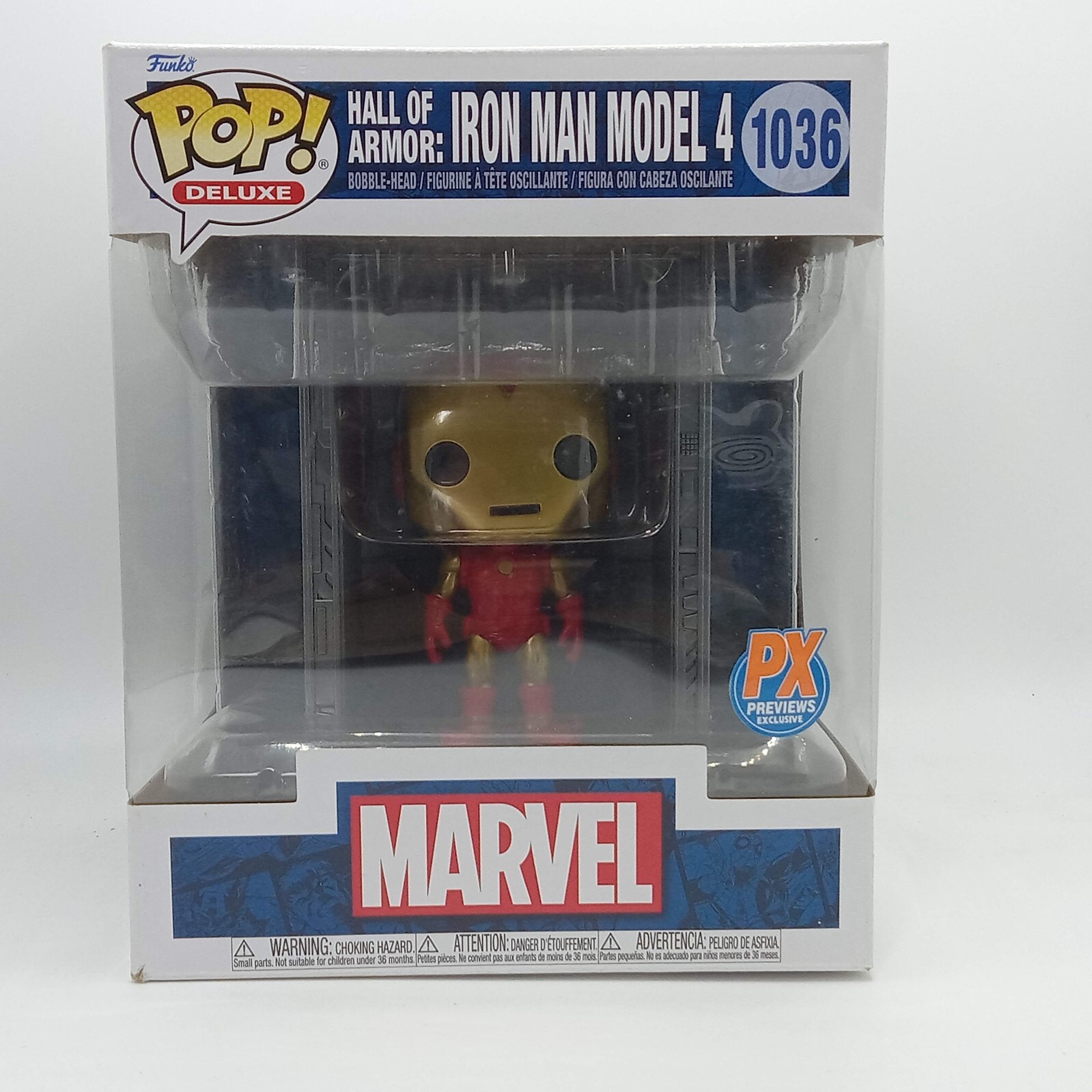 MARVEL - FUNKO POP! アイアンマン　モデル4 コミック限定版 Amazon.com: Funko Pop! Marvel: Iron Man Hall of Armor Model