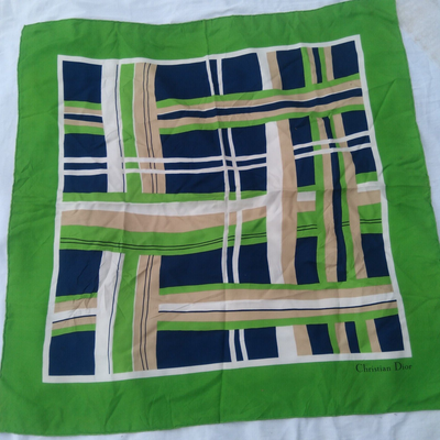 Christian dior square silk scarf eBay