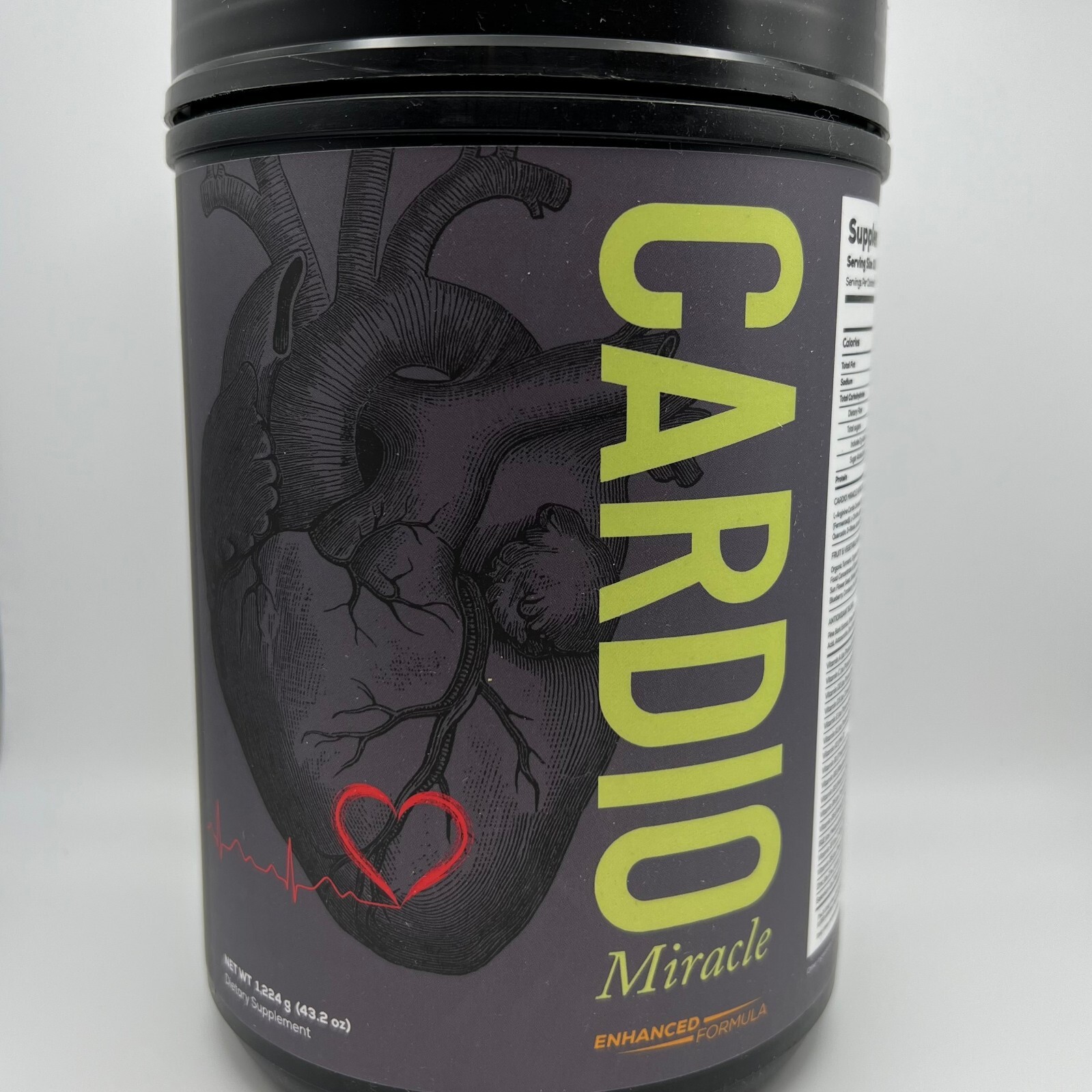 Cardio Miracle (Made in USA) The Complete Nitric Oxide 10/2025 - LARGE , (90 )