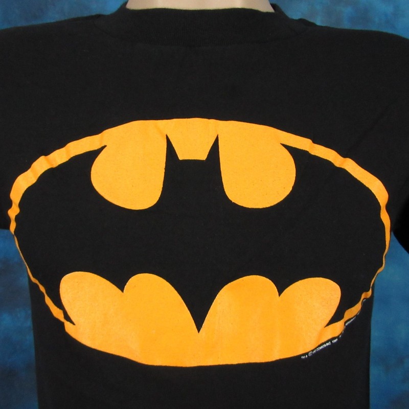 80s BATMAN DC comics スウェット　墨黒　フェード Vintage Batman Sweatshirt Adult Medium Black Long Sleeve 80s