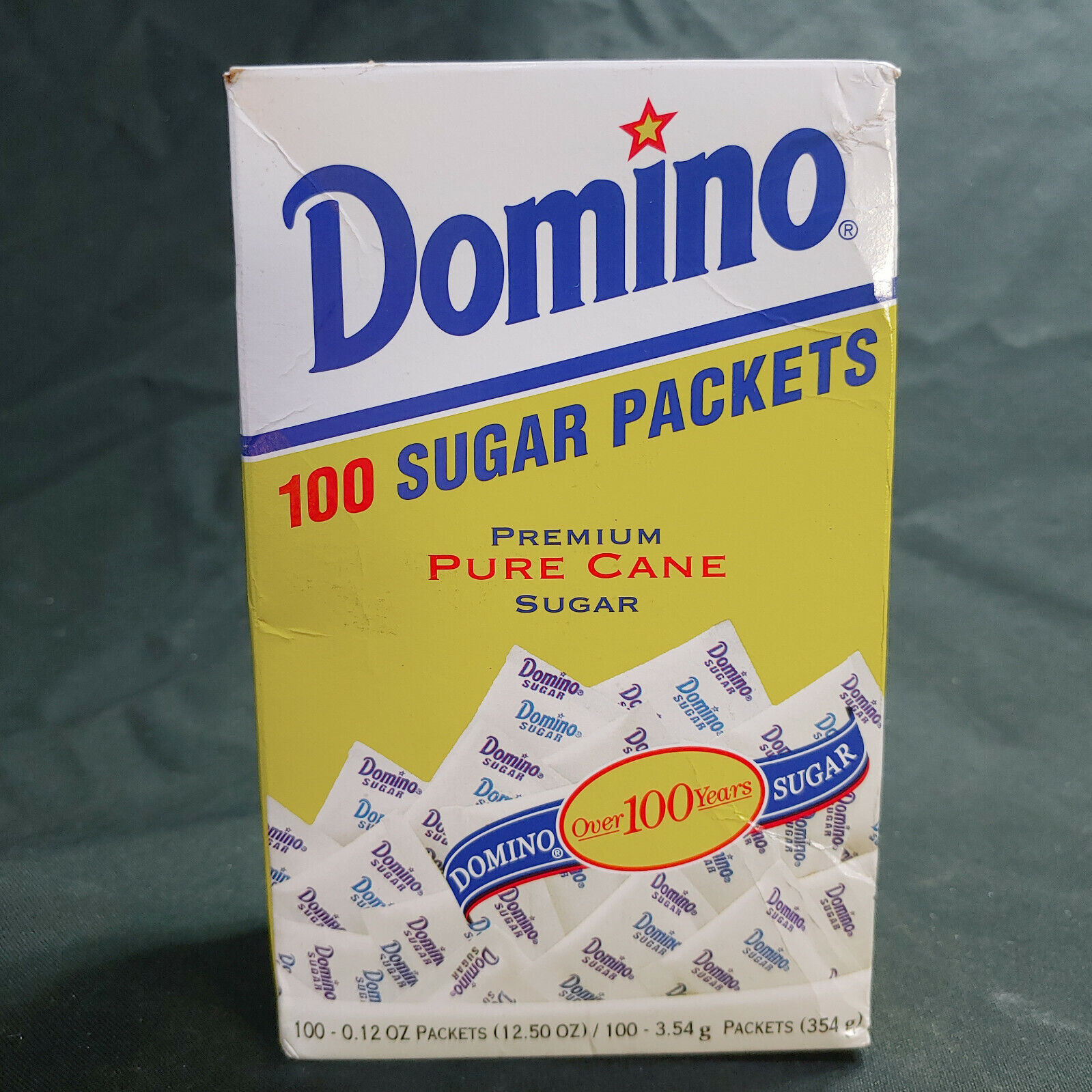 Domino Sugar 100 Sugar Packets Premium Pure Cane Sugar, 12.5 O...