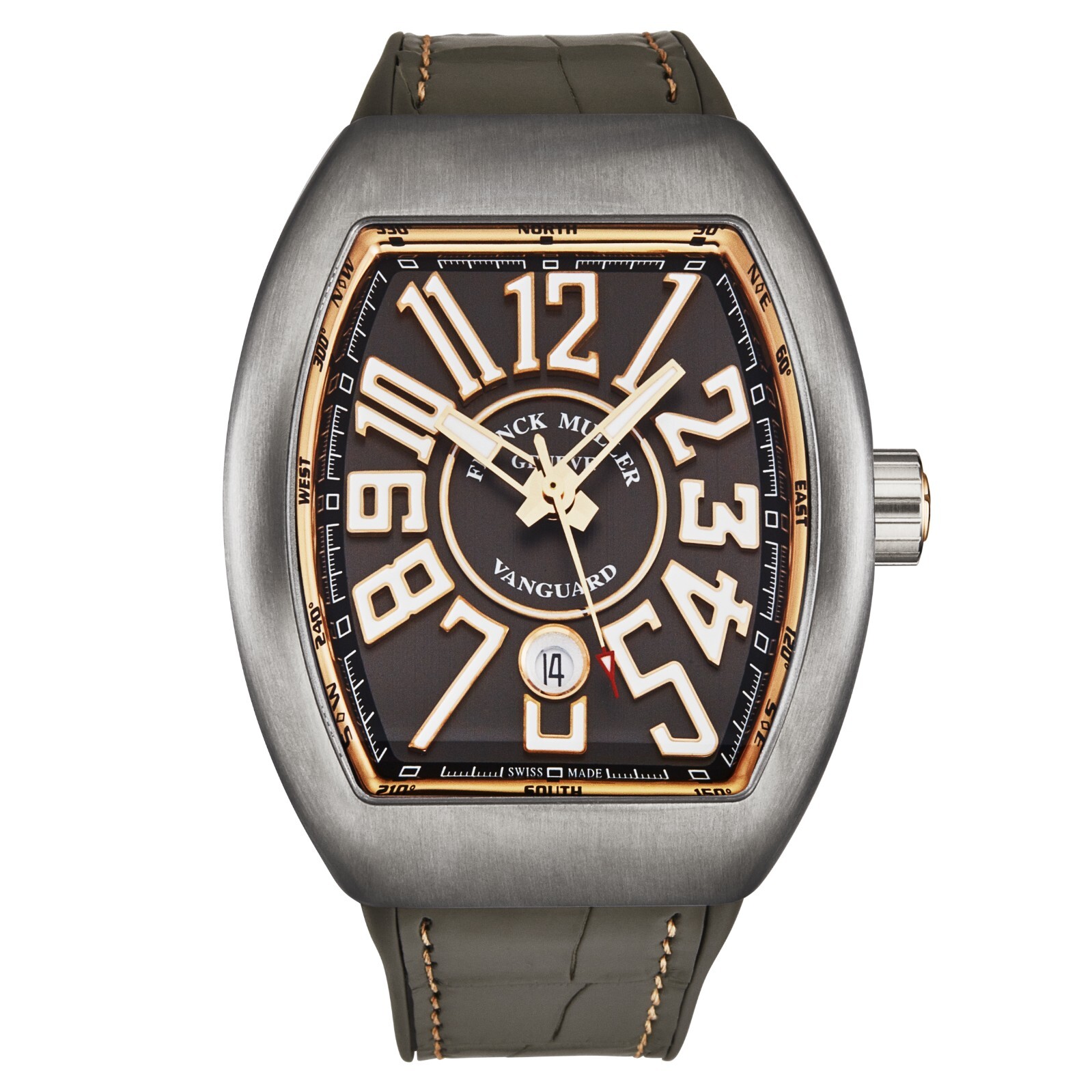 Franck Muller Men's 'Vanguard' Titanium/Rose Gold Automatic