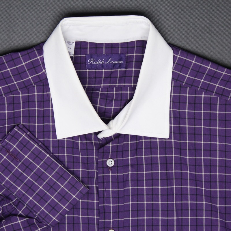 Ralph Lauren PurpleLabe　レザーシャツ　イタリア製 Ralph Lauren - ラルフローレン パープルレーベル ブレザー