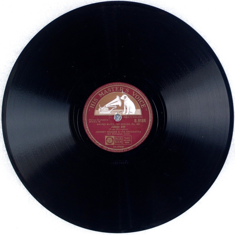 JOHNNY HODGES: Junior Hop UK HMV B.9184 Ellington Unit Jazz