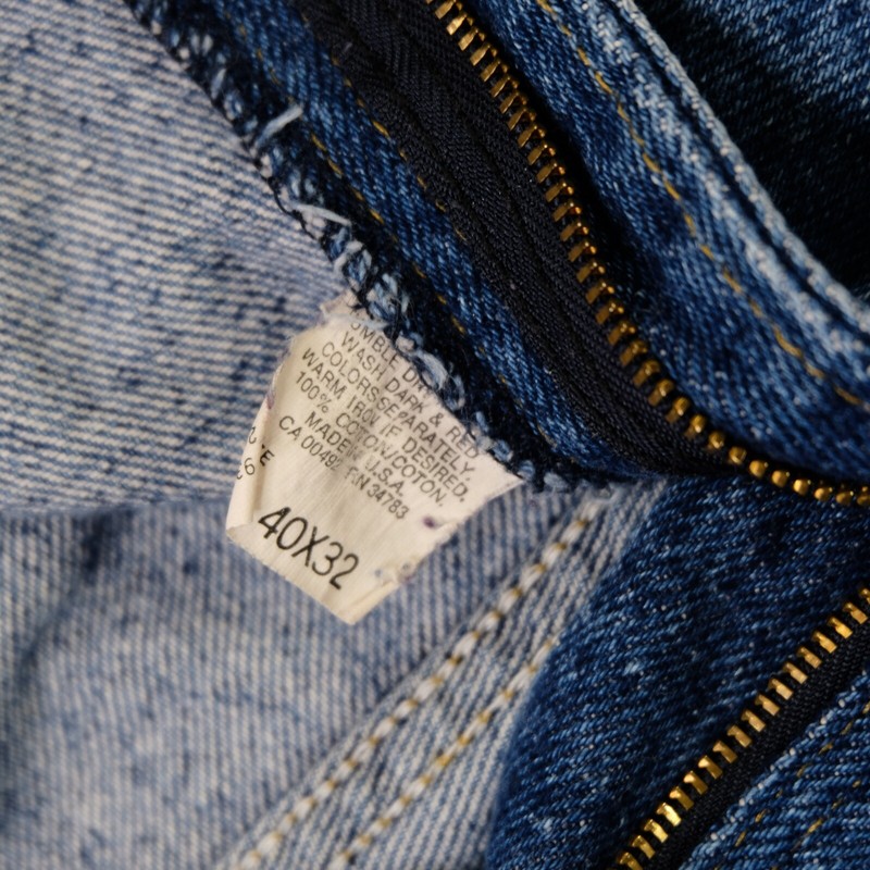 Rare Vintage LEE Button Zip Fly Genuine Denim Jeans 90s Made