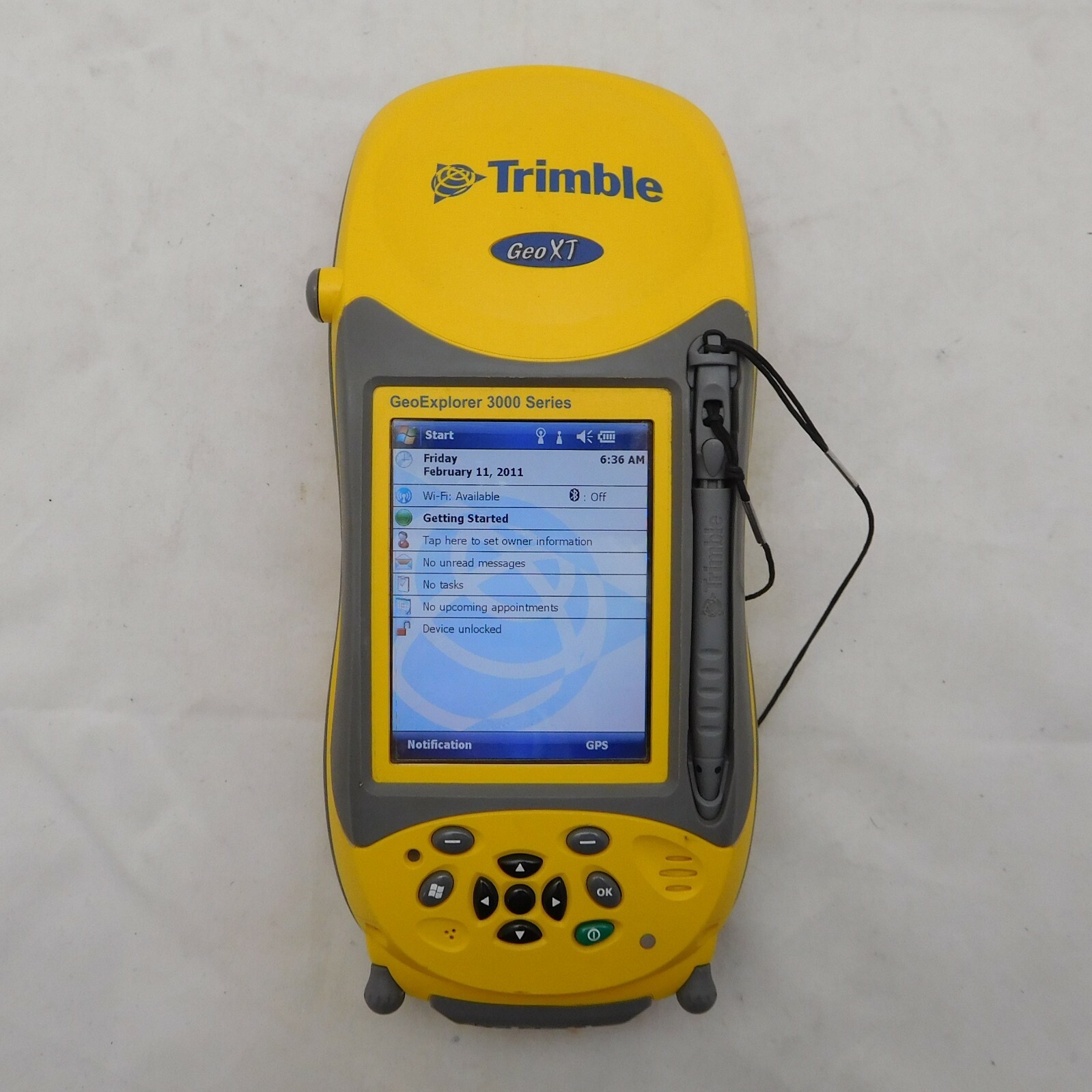 Lot of 2 Trimble GeoExplorer 2008/3000 GeoXT - 2x Bases, 2x Pouches, 2x PS