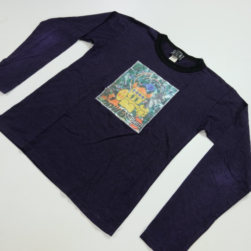 90’s Power net t-shirts Rare VTG Power Planet Knight Logo Iron-on Longsleeve T Shirt