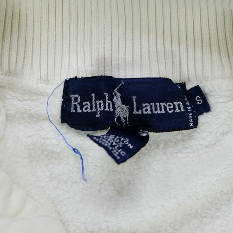 トップス 90s Polo Ralph Lauren Uni Crest Patch Rare Vintage POLO RALPH LAUREN Spell Out Uni Crest Patch