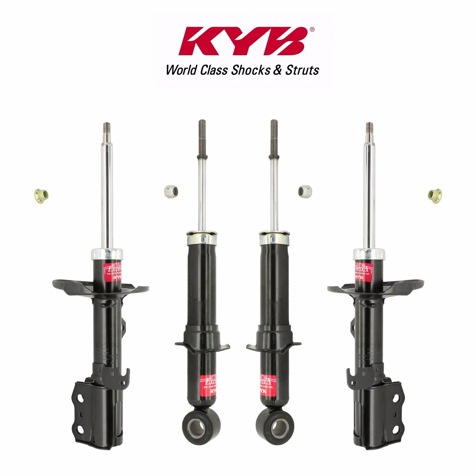 KYB Excel-G Rear Shocks & Front Struts Suspension Kit Set