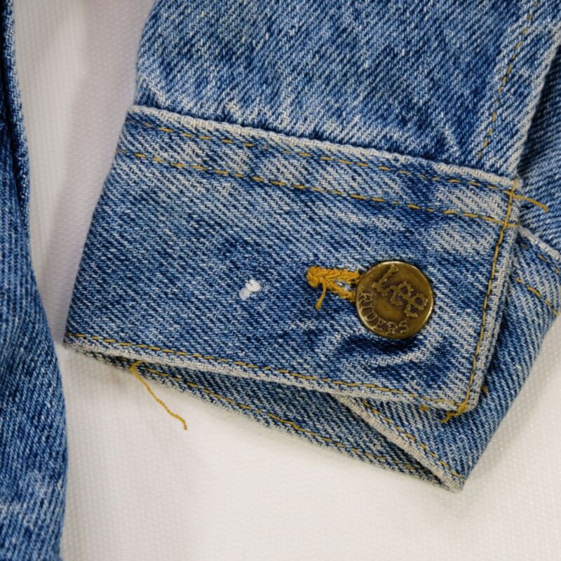 Rare VTG LEE M.R. White Tab Button Front Denim Jean Jacket Rare VTG LEE M.R. White Tab Button Front Denim Jean Jacket