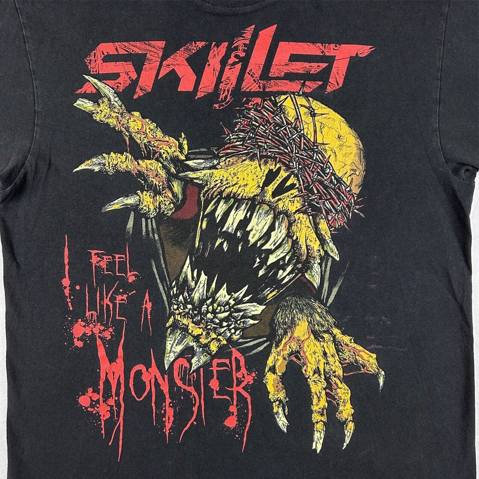 Vtg SKILLET I FEEL LIKE A MONSTER CONCERT Black All Size S Vtg SKILLET I FEEL LIKE A MONSTER CONCERT Black All Size S