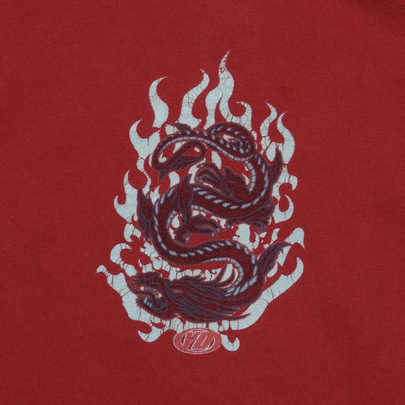 Rare Vintage Year Of The Dragon YD Fire T Shirt 90s 2000s Rare Vintage Year Of The Dragon YD Fire T Shirt 90s 2000s