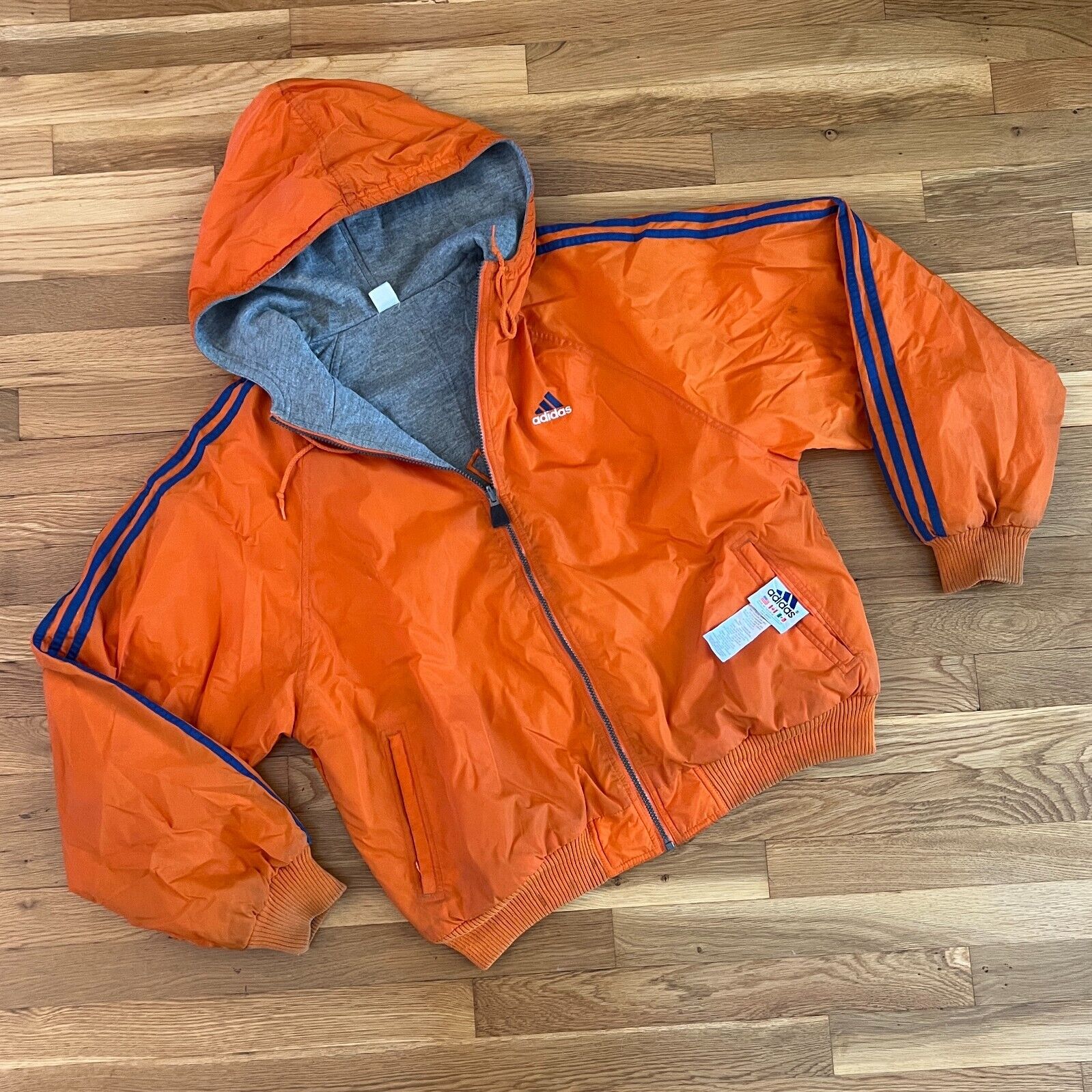 VTG Y2K Adidas Reversible Puffer Track Jacket - Orange/Gray VTG Y2K Adidas Reversible Puffer Track Jacket - Orange/Gray
