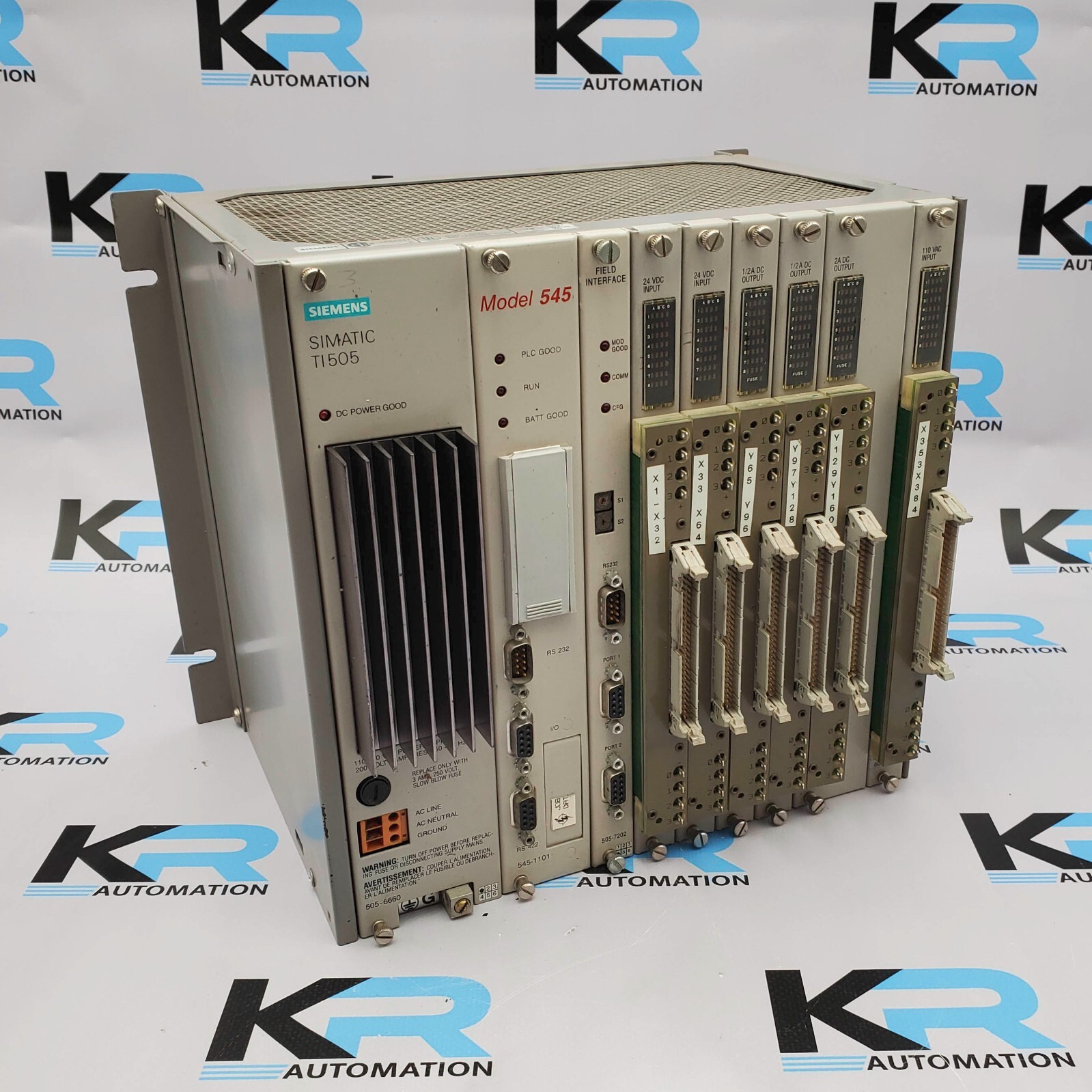 Siemens 505-6660 Simatic TI505 Power Supply W/545-1101 / 505