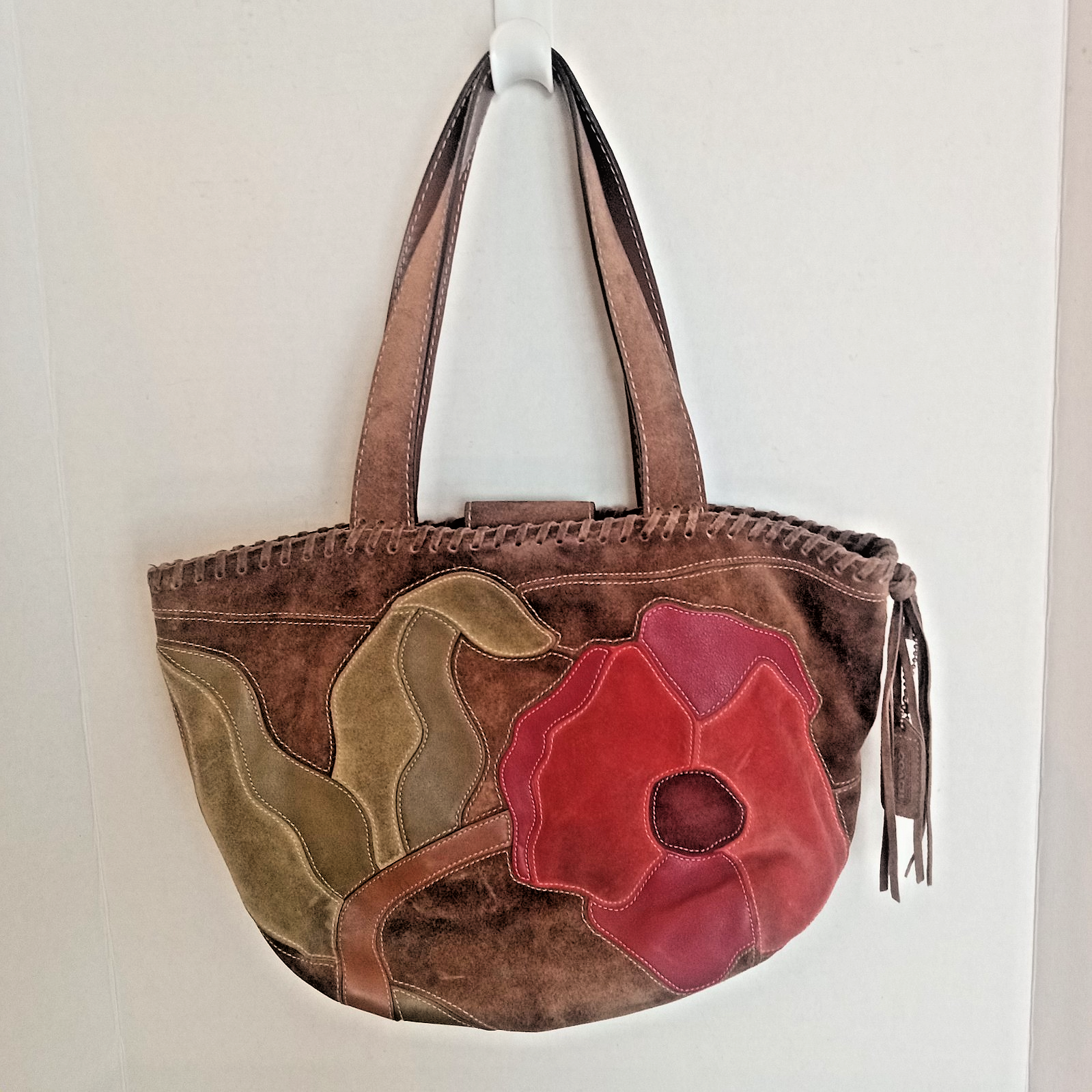 希少✨Coach Ltd Ed Poppy For Peace Tote bag COACH Vintage Ltd Ed XL PINK POPPY FOR PEACE TOTE BAG 9259