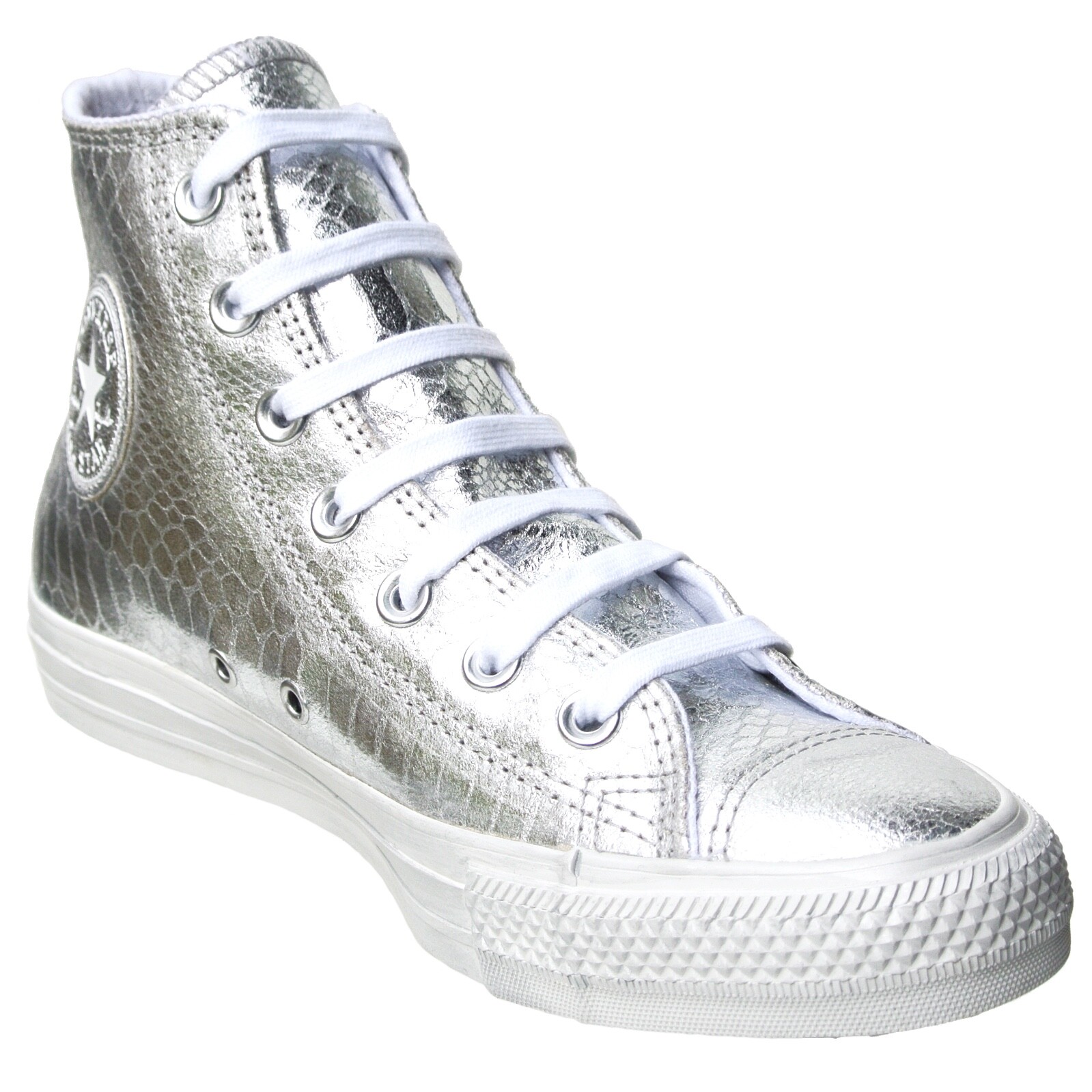 CONVERSE CONVERSE CHUCKS 36 WEISS SILBER LEDER 542438 TAYLOR ALL STAR LIMITED EDITION HI