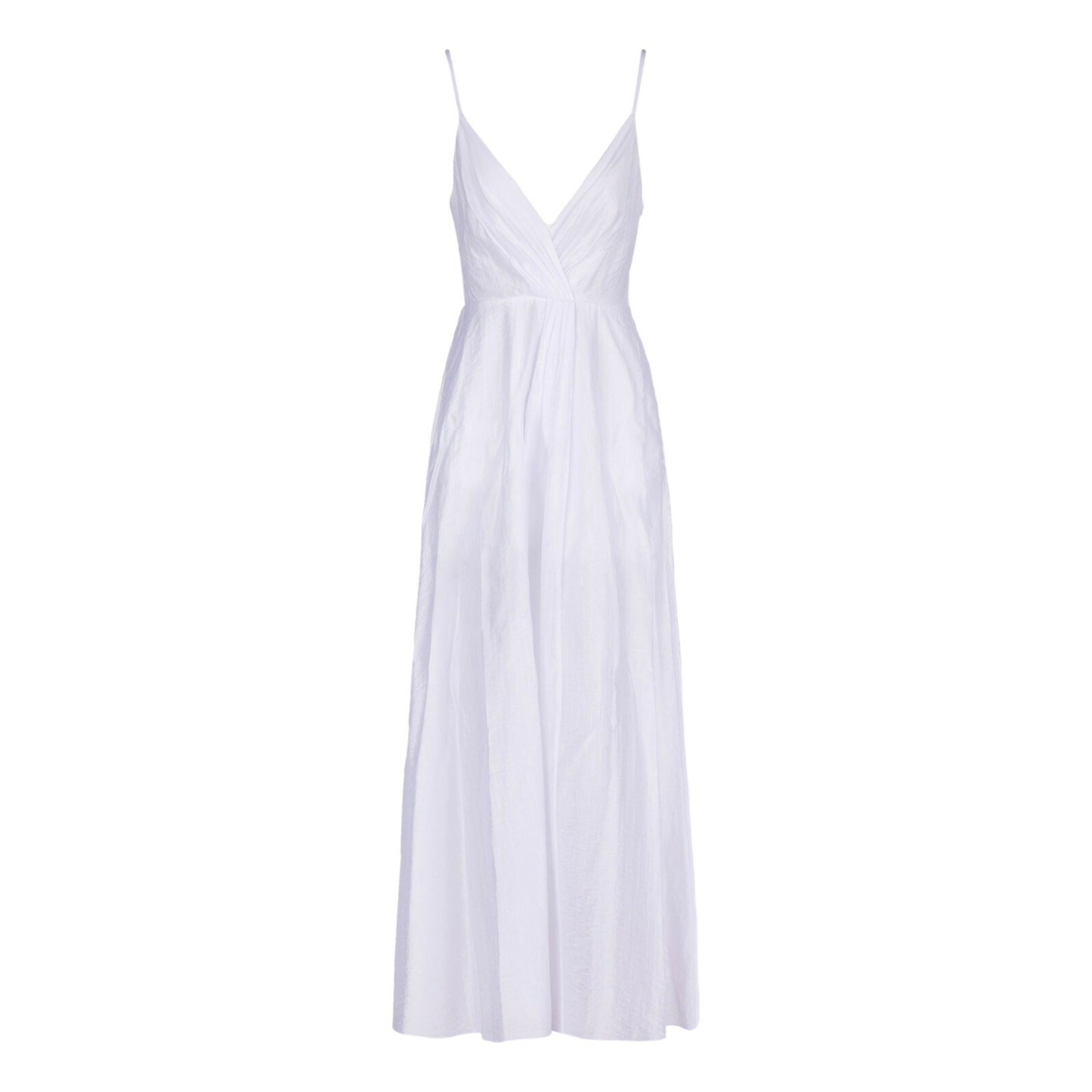 VIP【関税送料無料】希少 EMPORIO ARMANI LONG DRESS NWT E.ARMANI WHITE LONG V-NECK DRESS IN JACQUARD LYOCELL