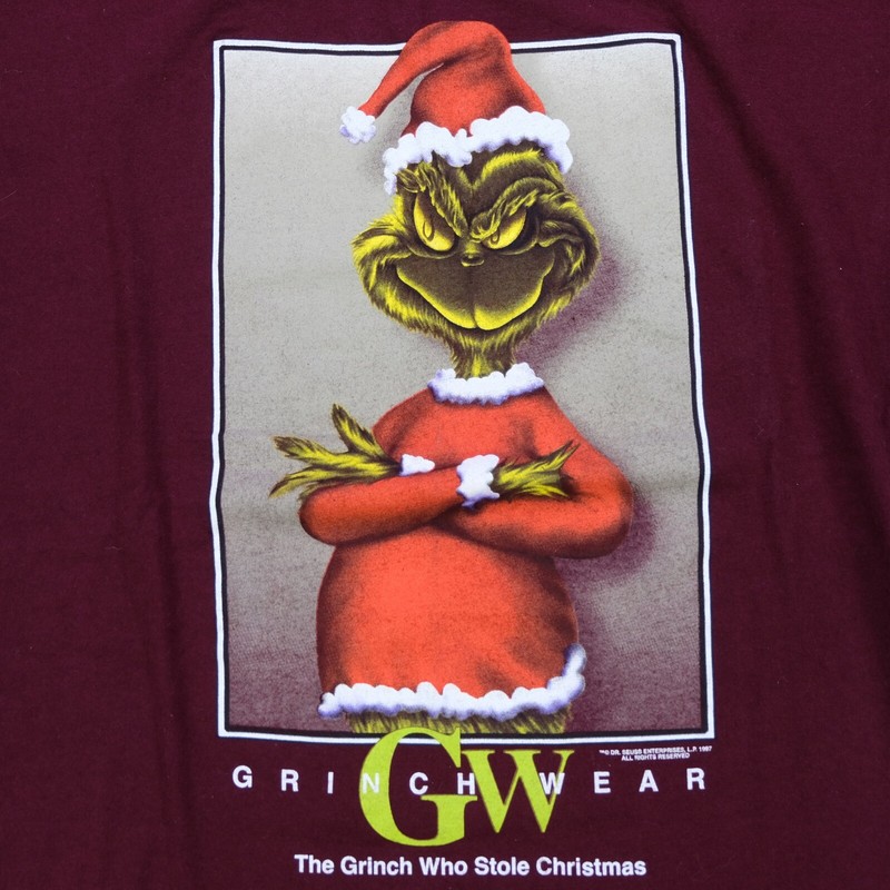 Rare Vintage SUESS WEAR The Grinch Who Stole Christmas 1997