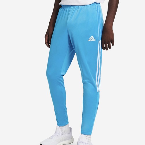 

Adidas Tiro 21 Мужские футбольные синие облегающие брюки Спортивные брюки Jogger # 273, Синий, Adidas 3S