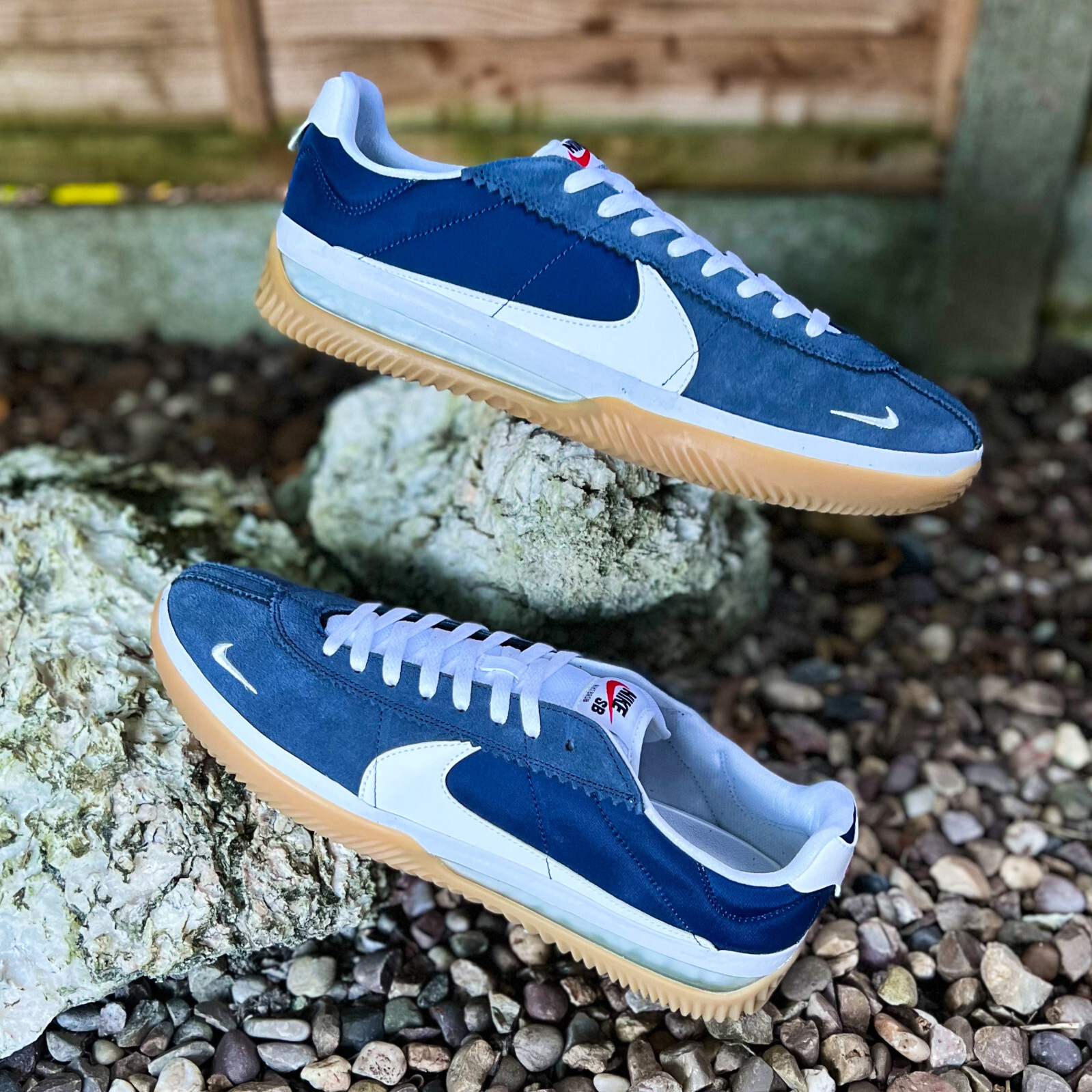 Navy blue nike skate shoes hotsell