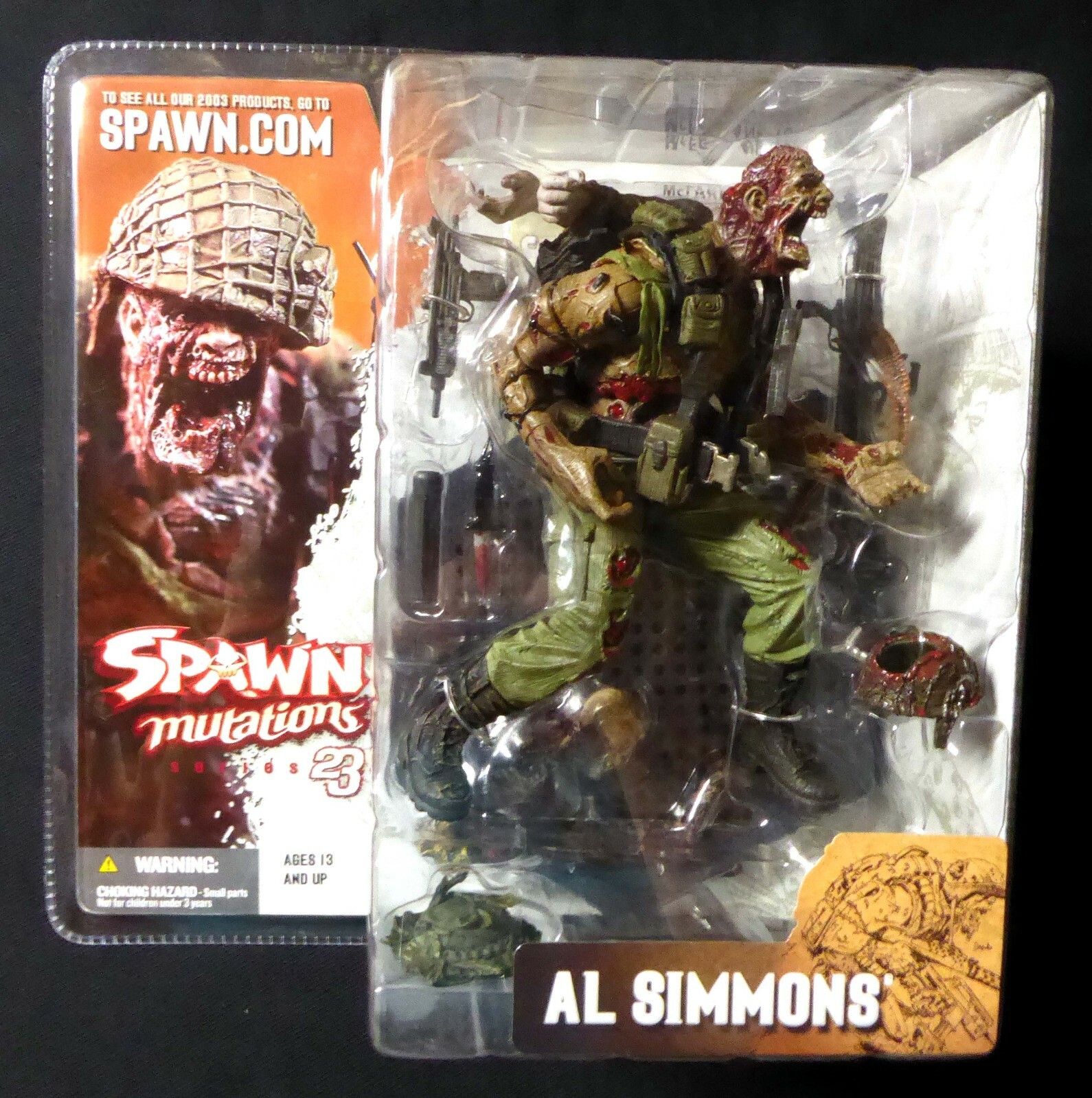 Al Simmons Action Figure New 2003 Spawn 23 Mutations