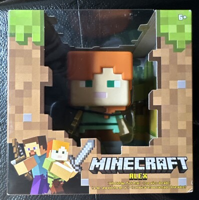 Minecraft Alex with Golden Pick Axe Mega Figure 2017 Mattel Action Figure NRFP
