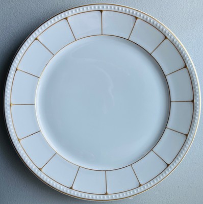 TIRSCHENREUTH Bavaria Hutschenreuther Germany Visconti White Gold Dinner Plate