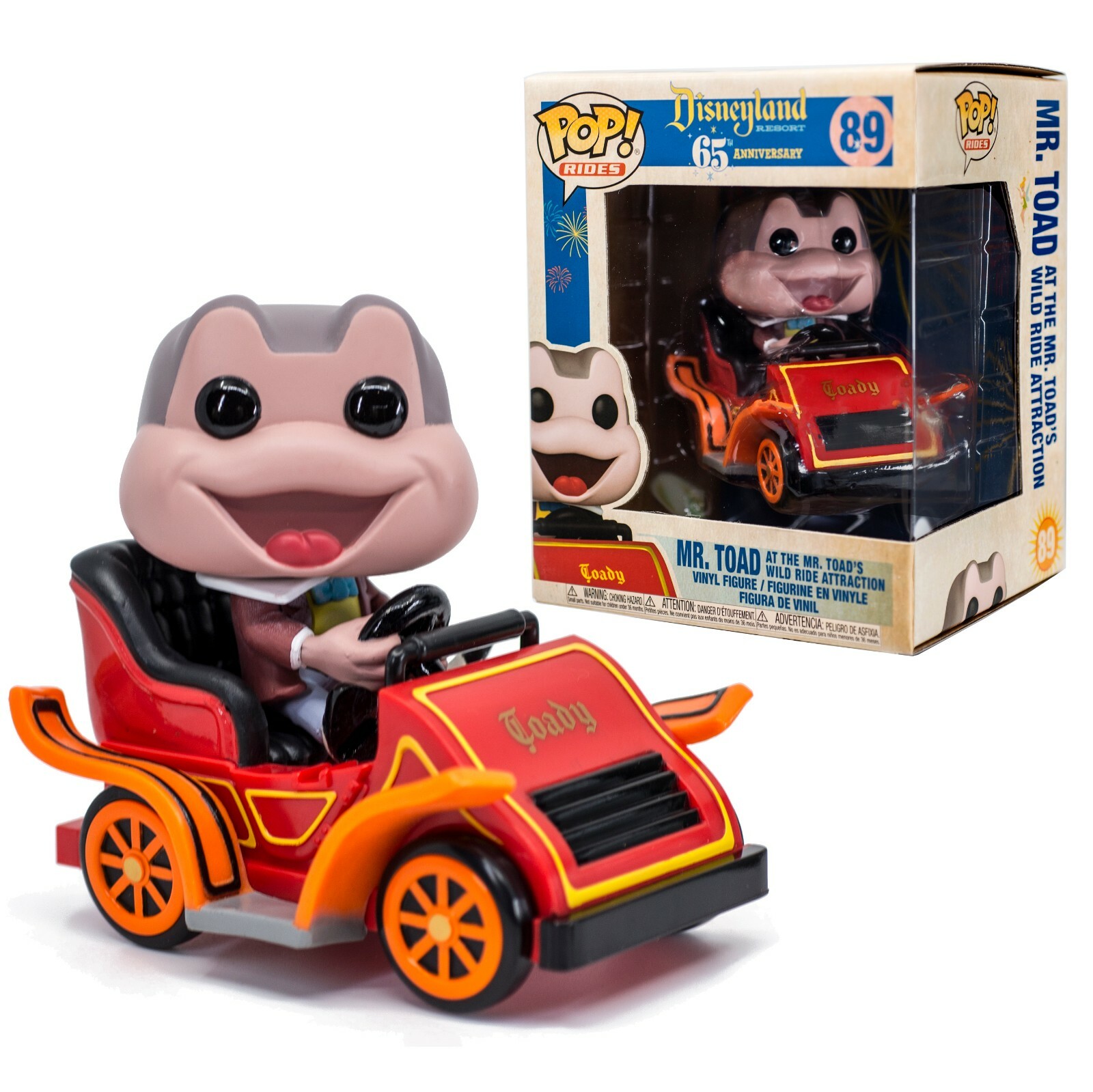 Disneyland 65th Mr. Toad's Wild Ride In Car Funko Pop #89