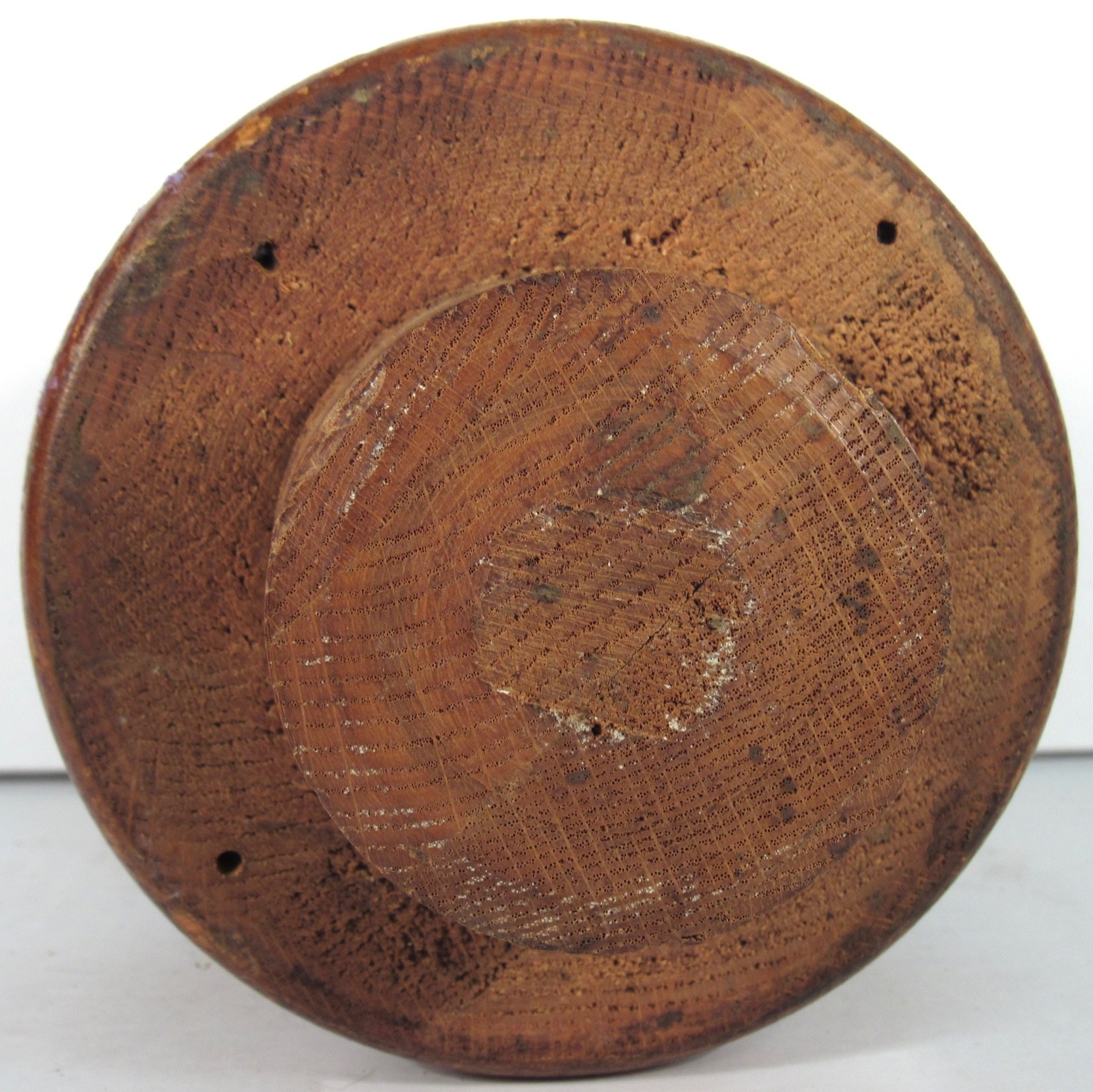 Antique Wood Finial Newel Post Top Pine Architectural Piece Cap B