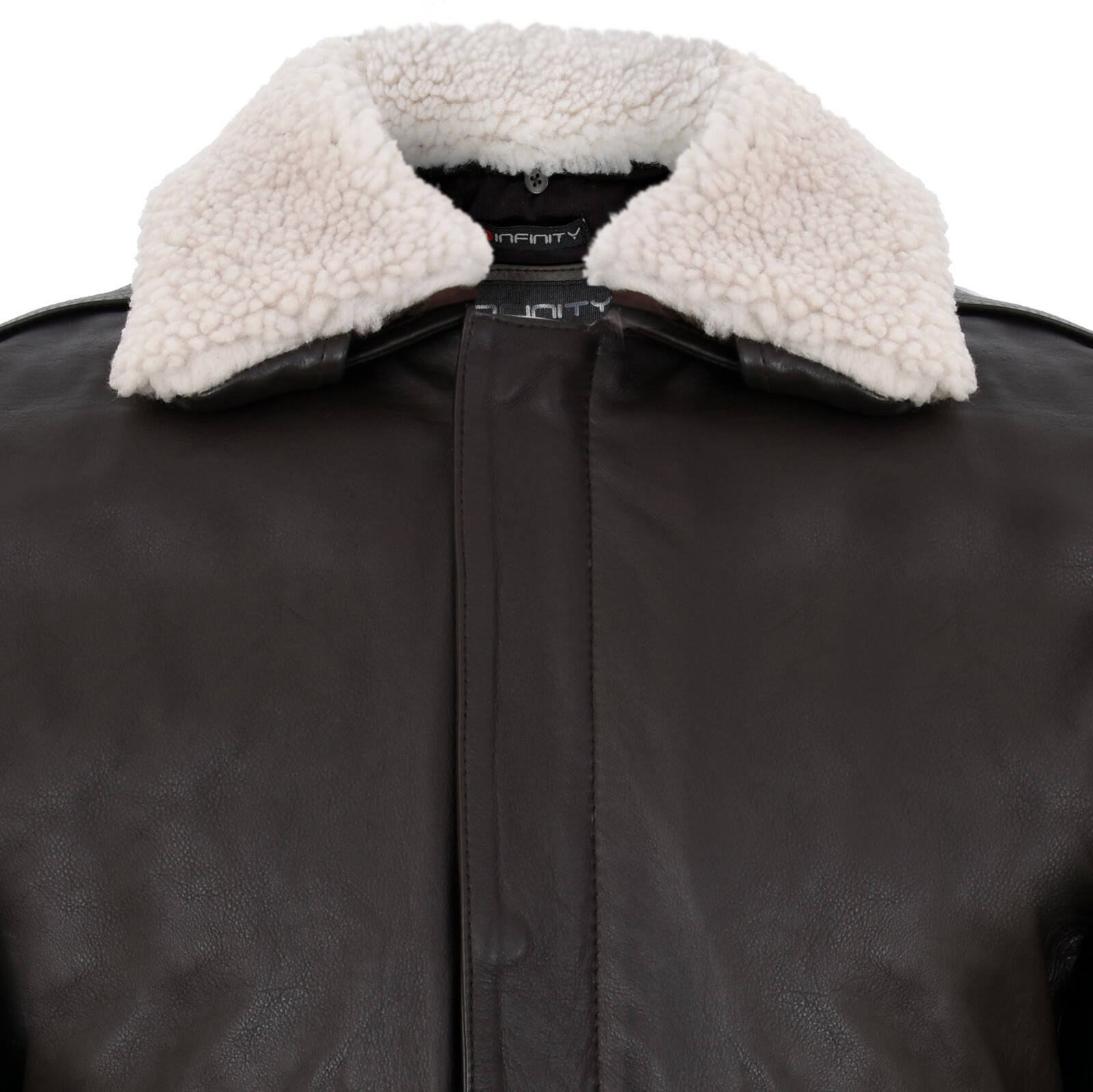 Pre-owned Infinity Men's Air Force A2 Usaf Brown Pilot Aviator Real Leather Flight Bomber Jacket