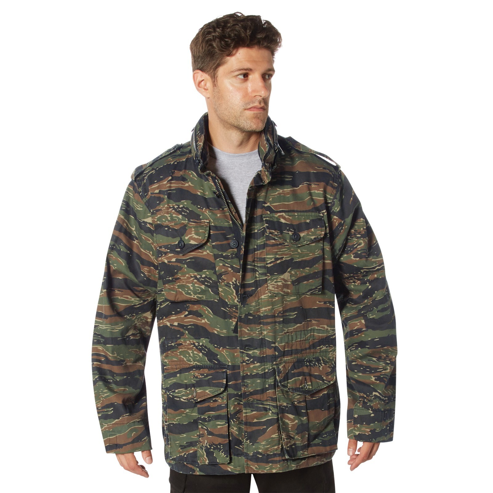 Rothco Vintage Lightweight M-65 Field Jacket - Tiger Stripe